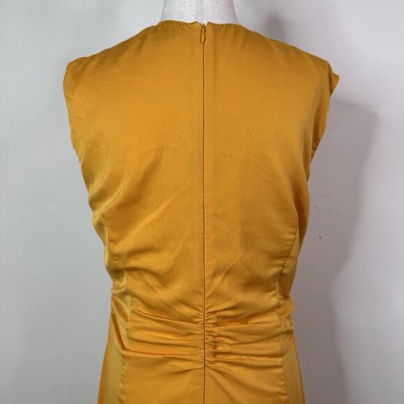 Altuzarra Kaya Asymmetric Cutout Satin Midi Dress Size 10 Modern Ruched $1525 - Picture 9 of 15